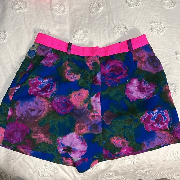 SANDRO multicolor flower print mini shorts - Picture 3 of 6